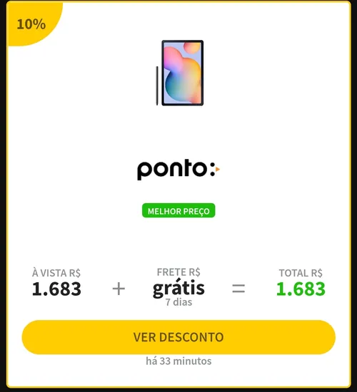 Imagem na descrição da promoção