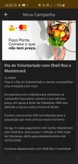 Shell Box - Use mastercard e doe um prato de comida!