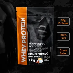 Whey Protein Concentrado 1Kg - Moccacino - Importado - Soldiers Nutrition