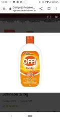 Repelente Off Family Loção 200ml R$12