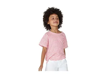 Blusa Infantil Menina Estampada Com Amarração Hering Kids