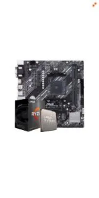 Kit Placa Mãe Asus Prime A520M-E AM4 + Processador AMD Ryzen 5 5600X | R$2649