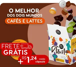 R$1,24 cada cápsula CAFÉ e LATTES DOLCE GUSTO + Frete grátis