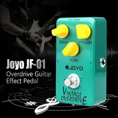 Joyo JF-01 Vintage Overdrive Efeito de guitarra Pedal True Bypass