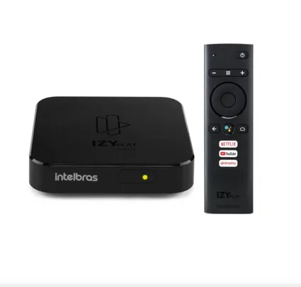 SMART BOX ANDROID TV IZY PLAY, Intelbras, Preto | R$284