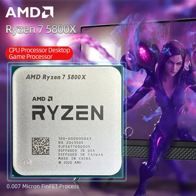 AMD New Ryzen 7 5800X R7 5800X CPU Processor AM4 3.8GHz 8 Cores 