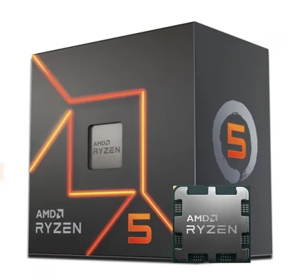 Processador AMD Ryzen 5 8600G, 4.3GHz (5.0GHz Turbo), 6-Cores 12-Threads, AM5, Com Cooler AMD Wraith Stealth, 100-100001237BOX