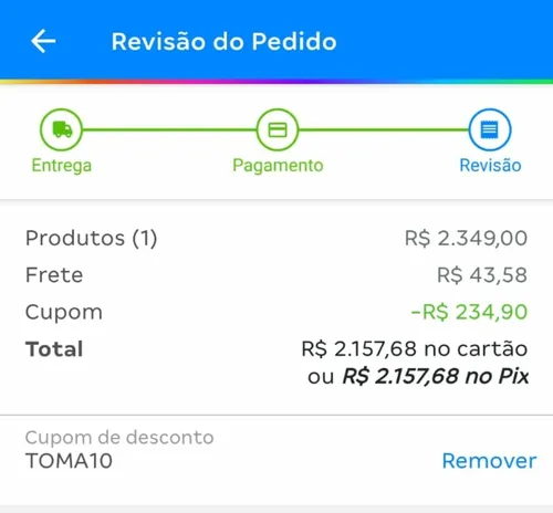 Imagem na descrição da promoção