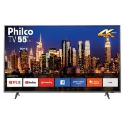 Smart TV LED 55" Philco PTV55F62SNT Ultra HD 4K | R$1.889