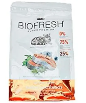 Ração Hercosul Biofresh para Gatos Castrados, Sabor Salmão, Frutas e Vegetais, 1,5kg - Super Premium
