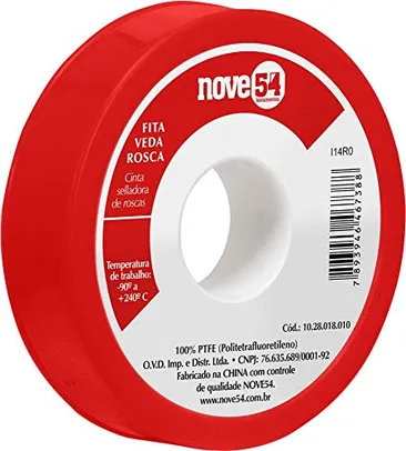 [+Por- R$2] Nove54, Fita Veda-Rosca 18 Mm X 10 M.