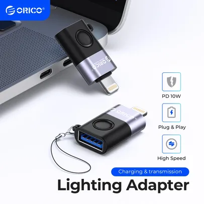 [Taxa inclusa/Moedas] Adaptador OTG Orico para Smartphone - Modelos para iPhone e Android