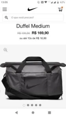 Bolsa Nike Vapor Speed Duffel Medium - R$170