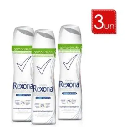 [Lojas Rede] Leve 3 E Pague 2 - Desodorante Aerosol Rexona Comprimido - R$28
