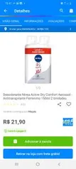 Leve 6. Pague 3 Desodorante Nivea Active Dry Comfort Aerossol - Antitranspirante Feminimo 150ml - R$16