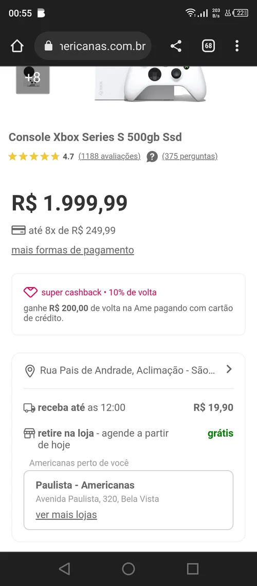 Imagem na descrição da promoção