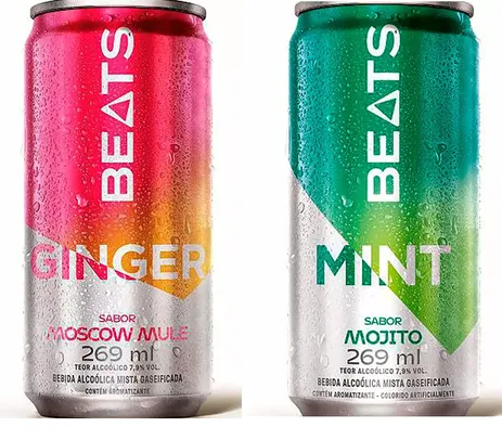 [Regional] Skol Beats Moscow Mule Ginger ou Mint Mojito Lata 269 ml