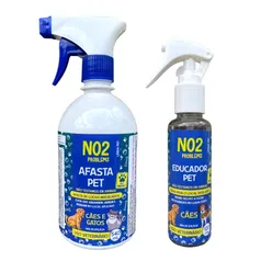 Super Kit Afasta 540 mL e Educa 120 mL Pet NO2PROBLEMS Eficaz Cães e Gatos Produto Petshop