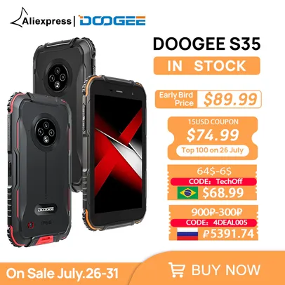 Smartphone Doogee S35 2GB+16GB Global Version | R$415