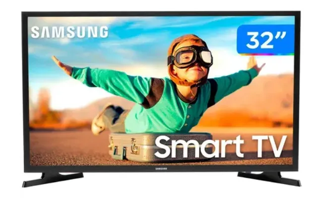 Smart TV HD LED 32” Samsung 32T4300A - Wi-Fi HDR 2 HDMI 1 USB