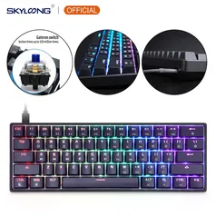 [Novos usuários] Teclado GK61 Mecanical Gateron Optical Switches