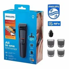 Aparador de Pelos Multigroom com 6 Acessórios MG3712 - Philips | R$90