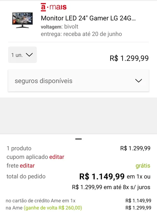 Imagem na descrição da promoção