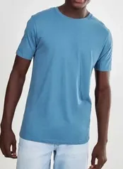 Camiseta básica cotton - azul - pp