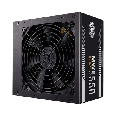 [App]Fonte Cooler Master MWE Bronze V2 Full Range, 550W, 80 Plus Bronze, PFC Ativo, com cabo, Preto 