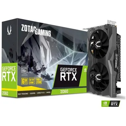 Placa De Vídeo Zotac Gaming Nvidia Geforce Rtx 2060, 6Gb, Gddr6 - Zt-T