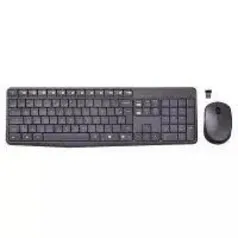 Teclado e Mouse sem Fio MK235 Logitech Preto