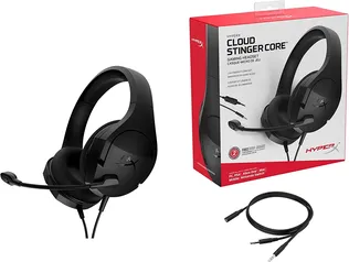 Headset Gamer HyperX Cloud Stinger Core PC HX-HSCSC2-BK/WW, Preto, Pequeno