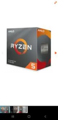 Processador AMD Ryzen 5 3600 3.6GHz (4.2GHz Turbo), 6-Cores 12-Threads, Cooler Wraith Stealth, AM4 | R$1.279