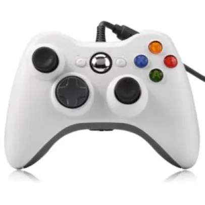 Wired Joypad Controller for XBOX 360 - Compatible with PC - R$33