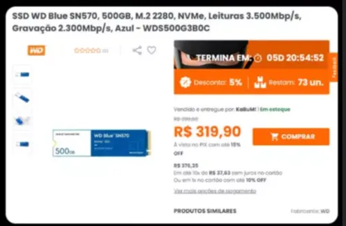 Imagem na descrição da promoção