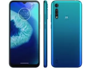 Smartphone Motorola Moto G8 Power Lite 64GB Aqua - 4G Octa-Core 4GB RAM 6,5” Câm. Tripla + Selfie 8MP