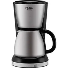 [ APP/REEMBALADO ] Cafeteira Elétrica Philco PH14TEMP 700ml Metal Preto e Inox | R$70