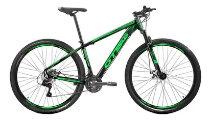 Bicicleta GTS PRO M5 Intense aro 29 15" 24v freios de disco mecânico cor preto/verde