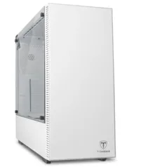 Gabinete Gamer T-Dagger Cube, Mid Tower, Vidro Temperado, White, T-TGC305W, Sem Fonte, Sem Fan