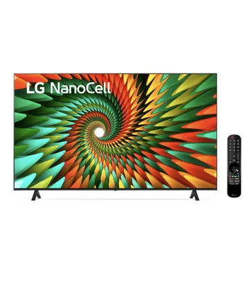 lSmart LG 4K NanoCell 65" 65NANO77SRA Bluetooth, ThinQ AI, Alexa, Google Assistente