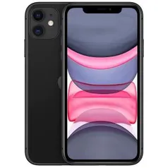 iPhone 11 Apple 64GB Preto, Tela de 6,1”, Câmera Dupla de 12MP, iOS | R$3.989