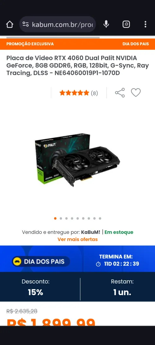 Imagem na descrição da promoção