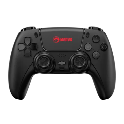 Controle de Video Gamer Sem Fio Marvo GT-90, Compatível Com PS4/PS3/Windows/IOS/Android, Black 