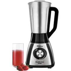 Liquidificador Philco Double Inox 2,4 Litros 4 Velocidades 800W - R$135