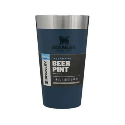 [App] Copo térmico de cerveja bebidas geladas e quentes 473ml - Azul | R$141
