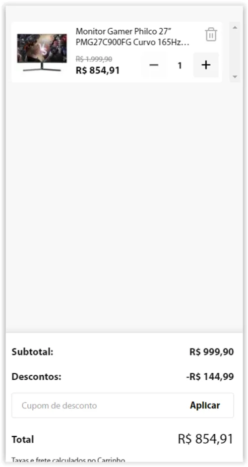 Imagem na descrição da promoção