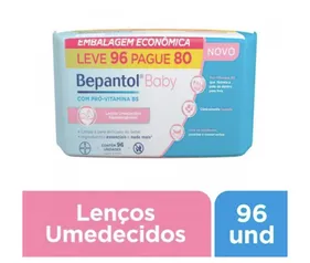 Lenço Umedecido Bepantol Baby com 96 unidades