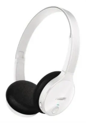 Fone de Ouvido Supra Auricular Bluetooth Philips Shb4000 Branco | R$132