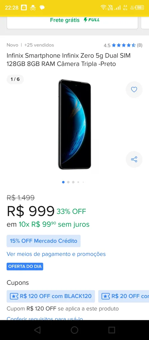 Imagem na descrição da promoção