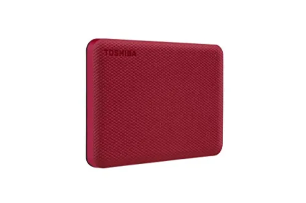 [APP / Prime] HD Externo Portátil Toshiba 1TB Canvio Advance USB 3.0 Vermelho - HDTCA10XR3AA